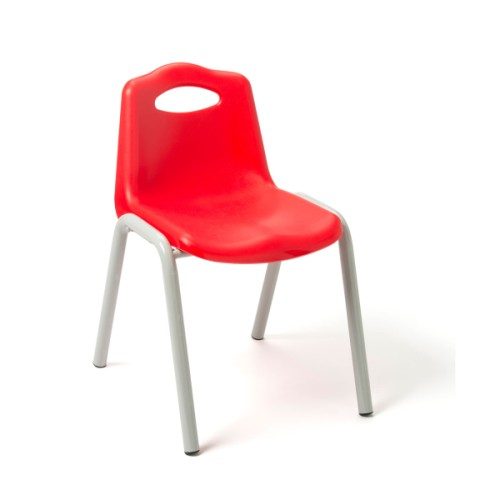 Chaise d’écolier assise 31 cm rouge