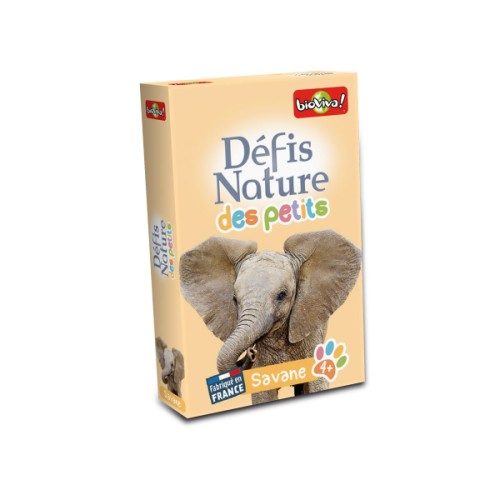Jeu de cartes Défis Nature des Petits Savane