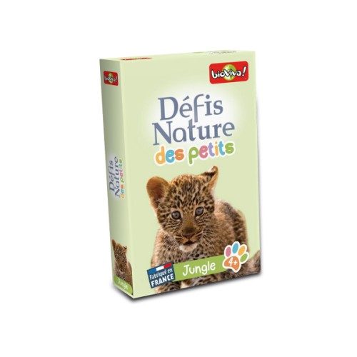 Jeu de cartes Défis Nature des Petits Jungle