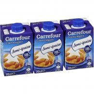 Crème légère semi-épaisse 18% MG Carrefour