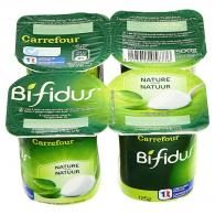 Yaourts bifidus nature Carrefour