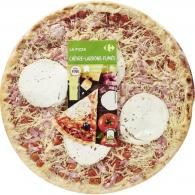 Pizza chèvre lardons fumés Carrefour