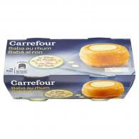 Baba au rhum vanille Carrefour