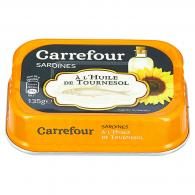 Sardines à l’huile de tournesol Carrefour
