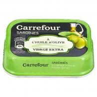 Sardines à l’huile d’olive vierge extra Carrefour