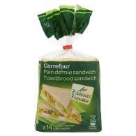 Pain de mie sandwich Carrefour