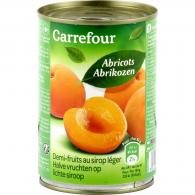 Fruits au sirop abricots Carrefour