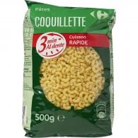 Pâtes Coquillettes cuisson rapide Carrefour