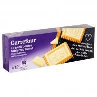 Biscuits petit beurre au chocolat blanc Carrefour