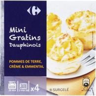 Plat cuisiné mini gratins dauphinois Carrefour