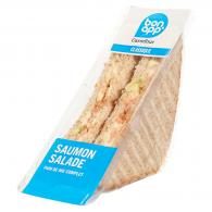 Sandwich saumon salade Carrefour Bon App’