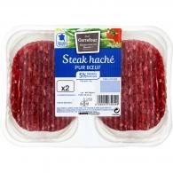 Steak haché pur bœuf 5% MG Carrefour