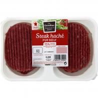 Steaks hachés pur bœuf 15% MG Carrefour