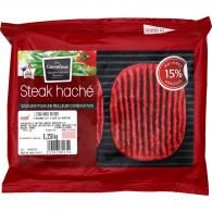 Steaks hachés pur bœuf 15% MG Carrefour