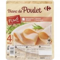 Blanc de poulet fumé Carrefour