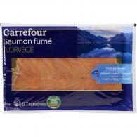 Saumon fumé Norvège Carrefour