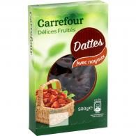 Fruits secs dattes avec noyaux Carrefour