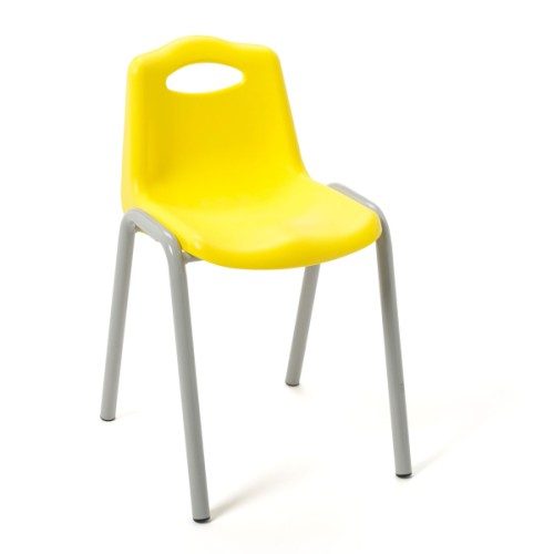 Chaise d’écolier assise 35 cm jaune