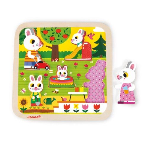 Puzzle encastrement Chunky Jardin