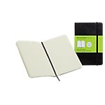 Carnet à pages blanches et à couverture souple Moleskine 14 (H) x 9 (l) cm Noir