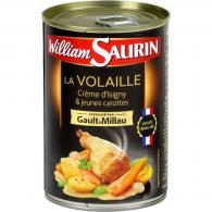 Plat cuisiné volaille crème Isigny carottes William Saurin