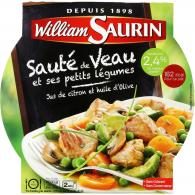 Plat cuisiné sauté de veau légumes William Saurin