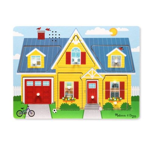 Puzzle encastrement sonore Maison