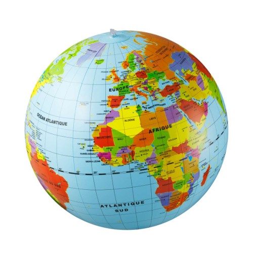 Grand globe gonflable
