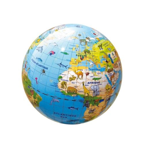Globe gonflable animaux