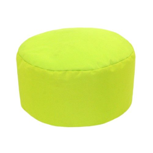 Pouf rond vert anis