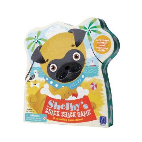 Jeu de société apprendre à compter avec Shelby le bouledogue