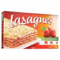 Plat cuisiné lasagnes à la bolognaise