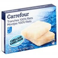 Cabillaud sans arête 100% filets Carrefour