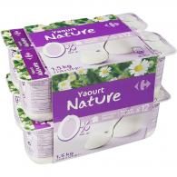 Yaourts nature 0% MG Carrefour