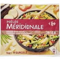 Légumes cuisinés poêlée Méridionale Carrefour