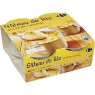 Desserts gâteau de riz caramel Carrefour