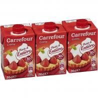 Crème fluide & entière 30% Carrefour