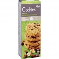 Biscuits Cookies choco noisettes Carrefour
