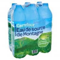 Eau de source de montagne Carrefour