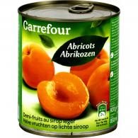 Abricots demi-fruits au sirop léger Carrefour