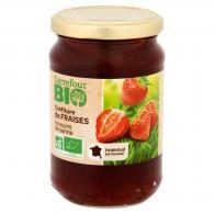 Confiture bio fraises Carrefour Bio