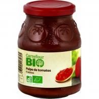 Sauce bio pulpe de tomates fraîches Carrefour Bio