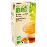 Crème dessert bio au soja caramel Carrefour Bio