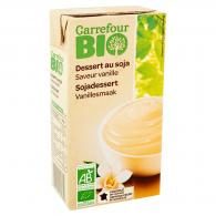 Dessert bio au soja saveur vanille Carrefour Bio