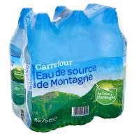 Eau source de montagne Carrefour