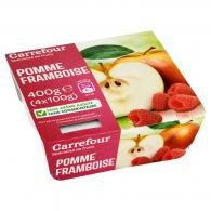 Compotes pomme framboise Carrefour