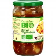 Plat cuisiné bio Ravioli végétariens Carrefour Bio