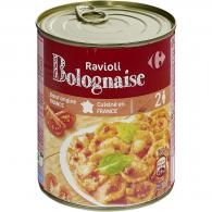 Plat cuisiné ravioli bolognaise Carrefour