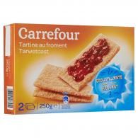 Biscottes tartines grillées au froment Carrefour