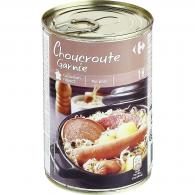 Plat cuisiné choucroute pur porc Carrefour